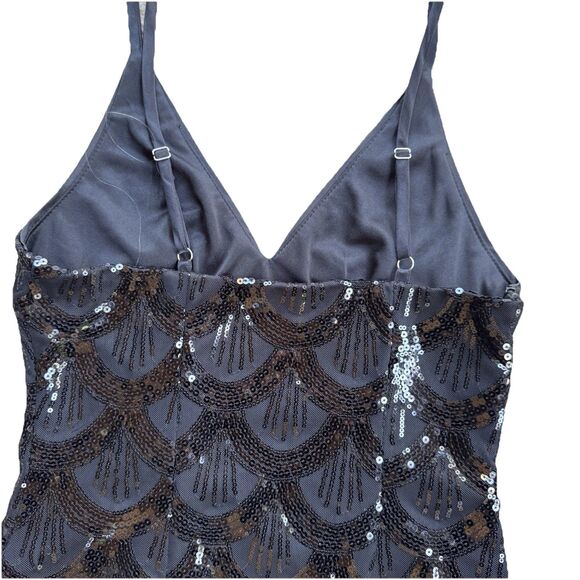 Black Sequins Mini Cocktail Party Millie’s Dress Size S  NWT - Picture 7 of 16